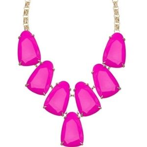 Kendra Scott Harlow Statement Necklace Hot Pink